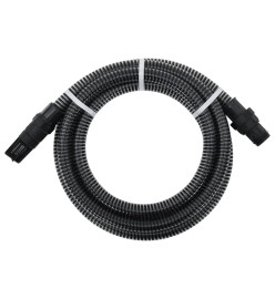 Tuyau d'aspiration avec raccords en PVC noir 1" 4 m PVC