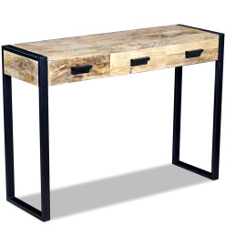 Table console avec 3 tiroirs Bois de manguier 110 x 35 x 78 cm