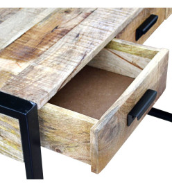 Table console avec 3 tiroirs Bois de manguier 110 x 35 x 78 cm