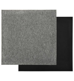 Dalles de tapis de sol 20 pcs 5 m² 50x50 cm Gris