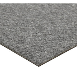 Dalles de tapis de sol 20 pcs 5 m² 50x50 cm Gris