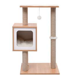 Arbre à chat avec tapis à gratter en sisal 82 cm