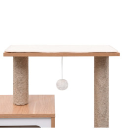 Arbre à chat avec tapis à gratter en sisal 82 cm