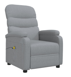 Fauteuil de massage Gris clair Tissu