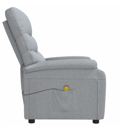 Fauteuil de massage Gris clair Tissu