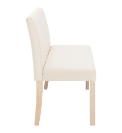 Banc 139,5 cm Crème Polyester