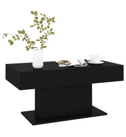 Table basse Noir 96x50x45 cm Aggloméré