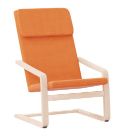 Chaise de relaxation Jaune foncé Tissu