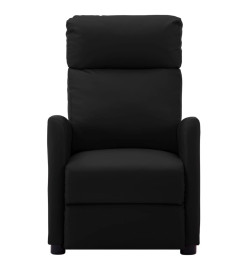 Fauteuil électrique de massage Noir Similicuir