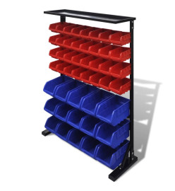 Étagère à outils de garage Bleu et rouge