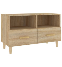 Meuble TV Chêne sonoma 80x36x50 cm Bois d'ingénierie