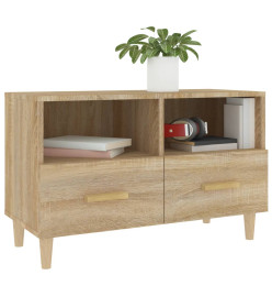 Meuble TV Chêne sonoma 80x36x50 cm Bois d'ingénierie