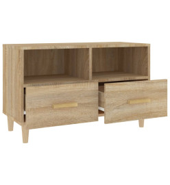 Meuble TV Chêne sonoma 80x36x50 cm Bois d'ingénierie