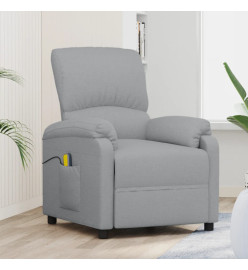 Fauteuil de massage Gris clair Tissu