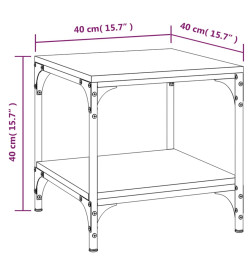 Table d'appoint Noir 40x40x40 cm Bois d'ingénierie