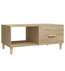 Table basse Chêne sonoma 89,5x50x40 cm Bois d'ingénierie