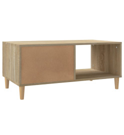 Table basse Chêne sonoma 89,5x50x40 cm Bois d'ingénierie