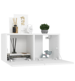 Ensemble de meubles TV 7 pcs Blanc Aggloméré