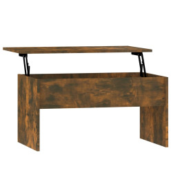 Table basse Chêne fumé 80x50,5x41,5 cm Bois d'ingénierie