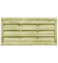 Portillons 2 pcs Bois de pin imprégné 150x75 cm Vert