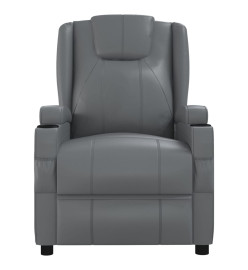 Fauteuil de massage Anthracite Similicuir