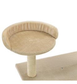 Arbre à chat avec griffoirs en sisal 95 cm Beige