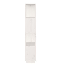 Bibliothèque/Séparateur de pièce Blanc 51x25x132 cm Pin solide