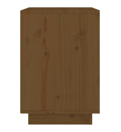 Table de chevet Marron miel 40x35x50 cm Bois de pin solide