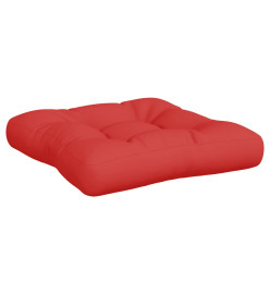 Coussins de palette 2 pcs rouge tissu