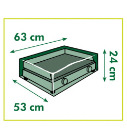 Nature Housse de gril plancha 63x53x24 cm