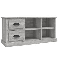 Meuble TV sonoma gris 102x35,5x47,5 cm bois d'ingénierie