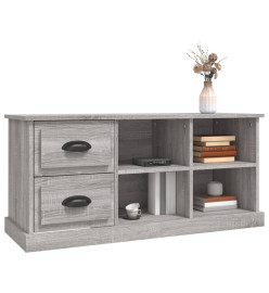 Meuble TV sonoma gris 102x35,5x47,5 cm bois d'ingénierie