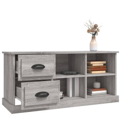 Meuble TV sonoma gris 102x35,5x47,5 cm bois d'ingénierie