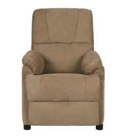 Fauteuil de massage Taupe Similicuir daim