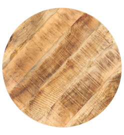 Table de bistro Ronde Ø80x75 cm Bois de manguier brut