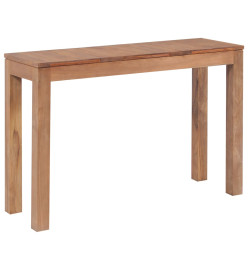 Table console Bois de teck et finition naturelle 110 x 35 x 76 cm