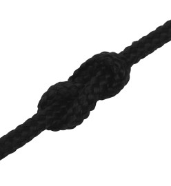 Corde de travail Noir 2 mm 25 m Polyester