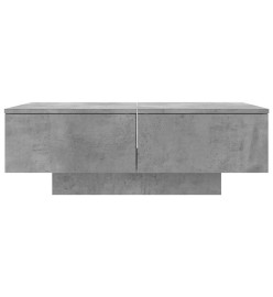 Table basse Gris béton 90x60x31 cm Aggloméré