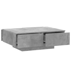 Table basse Gris béton 90x60x31 cm Aggloméré