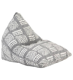 Canapé pouf Gris Tissu Patchwork