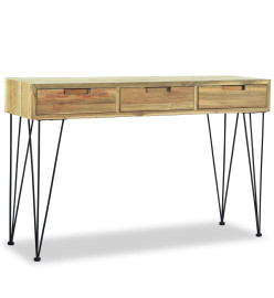 Table console 120 x 35 x 76 cm Teck massif