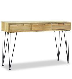 Table console 120 x 35 x 76 cm Teck massif