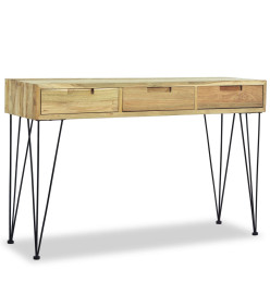 Table console 120 x 35 x 76 cm Teck massif