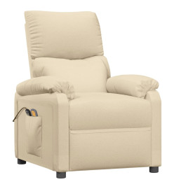 Fauteuil de massage Crème Tissu