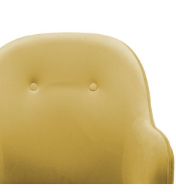 Chaise à bascule Jaune moutarde Velours