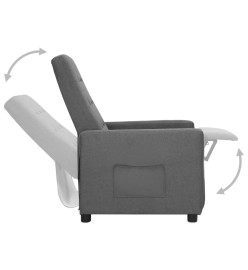 Fauteuil Gris clair Tissu