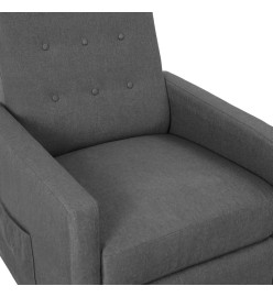 Fauteuil inclinable Gris clair Tissu