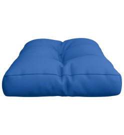 Coussin de palette bleu royal 70x40x12 cm tissu