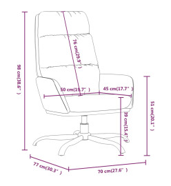 Chaise de relaxation Noir Similicuir