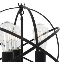 Lampe suspendue Noir Sphère 3 ampoules E27